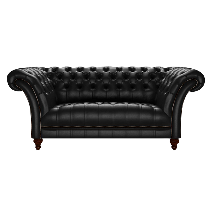 Montgomery 2 Sits Chesterfield Soffa Old English Black