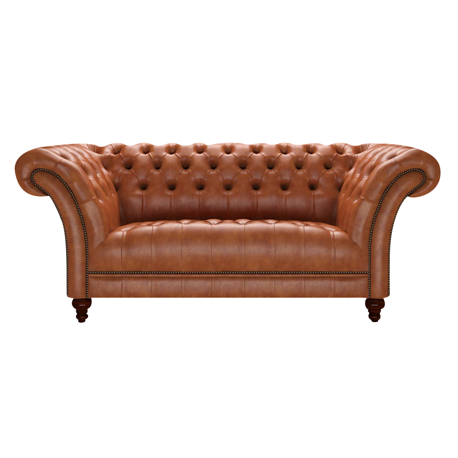 Montgomery 2 Sits Chesterfield Soffa Old English Bruciato