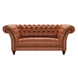Montgomery 2 Sits Chesterfield Soffa Old English Bruciato