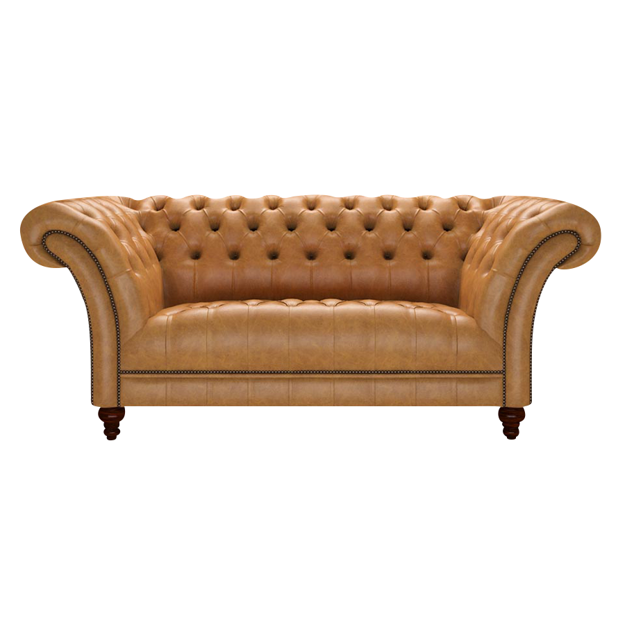 Montgomery 2 Sits Chesterfield Soffa Old English Buckskin