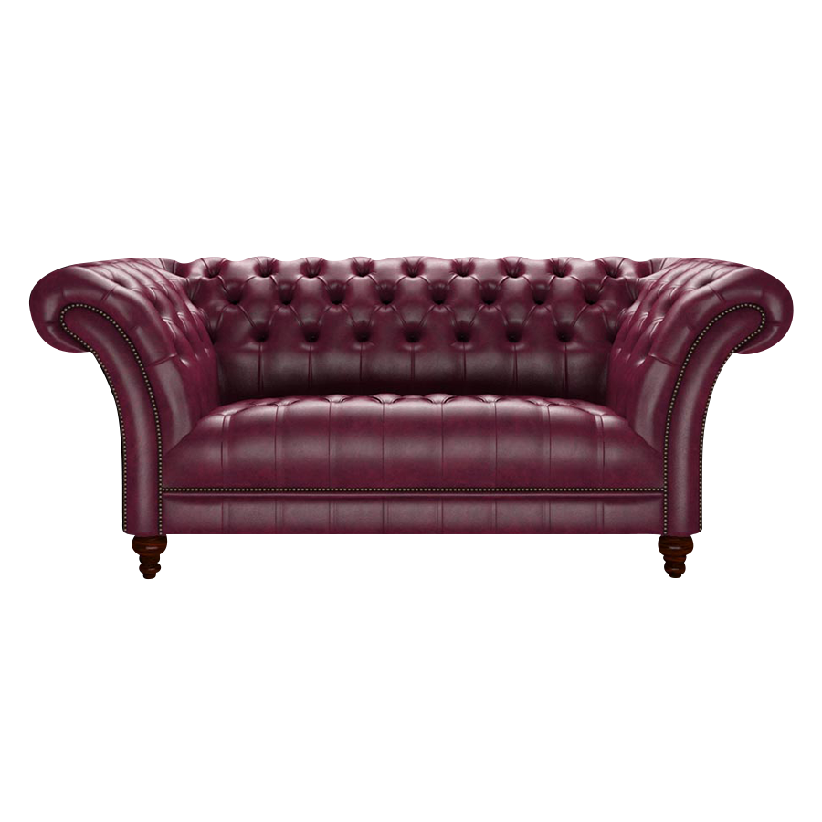 Montgomery 2 Sits Chesterfield Soffa Old English Burgundy