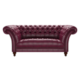 Montgomery 2 Sits Chesterfield Soffa Old English Burgundy