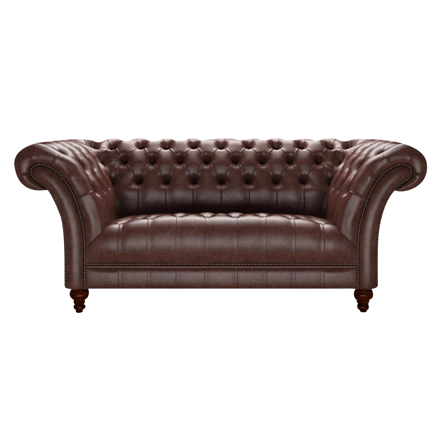 Montgomery 2 Sits Chesterfield Soffa Old English Dark Brown