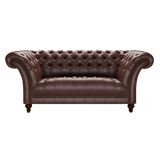 Montgomery 2 Sits Chesterfield Soffa Old English Dark Brown