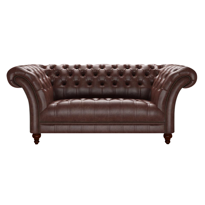 Montgomery 2 Sits Chesterfield Soffa Old English Dark Brown