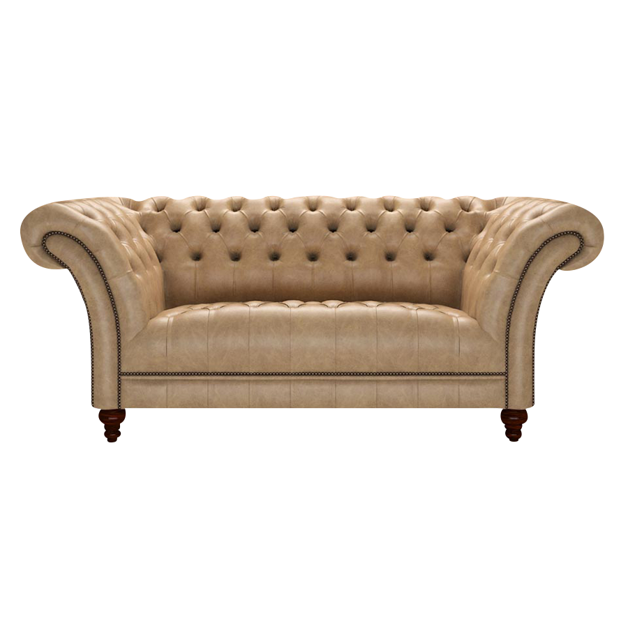 Montgomery 2 Sits Chesterfield Soffa Old English Parchment