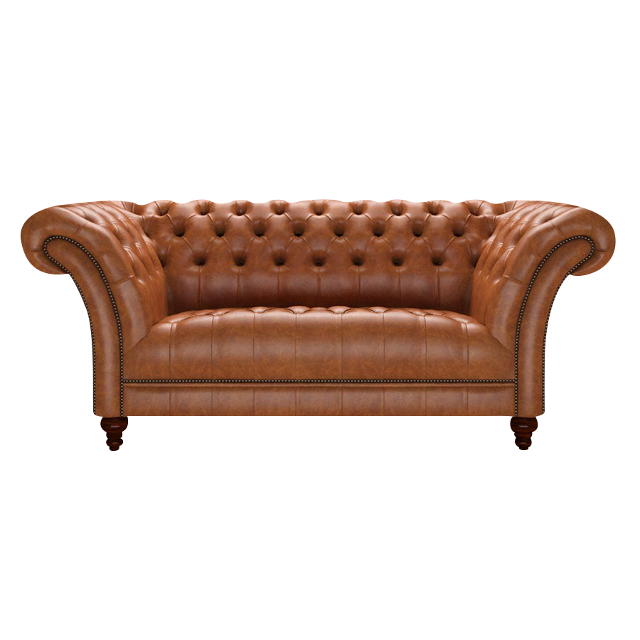 Montgomery 2 Sits Chesterfield Soffa Old English Saddle