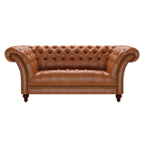 Montgomery 2 Sits Chesterfield Soffa Old English Saddle