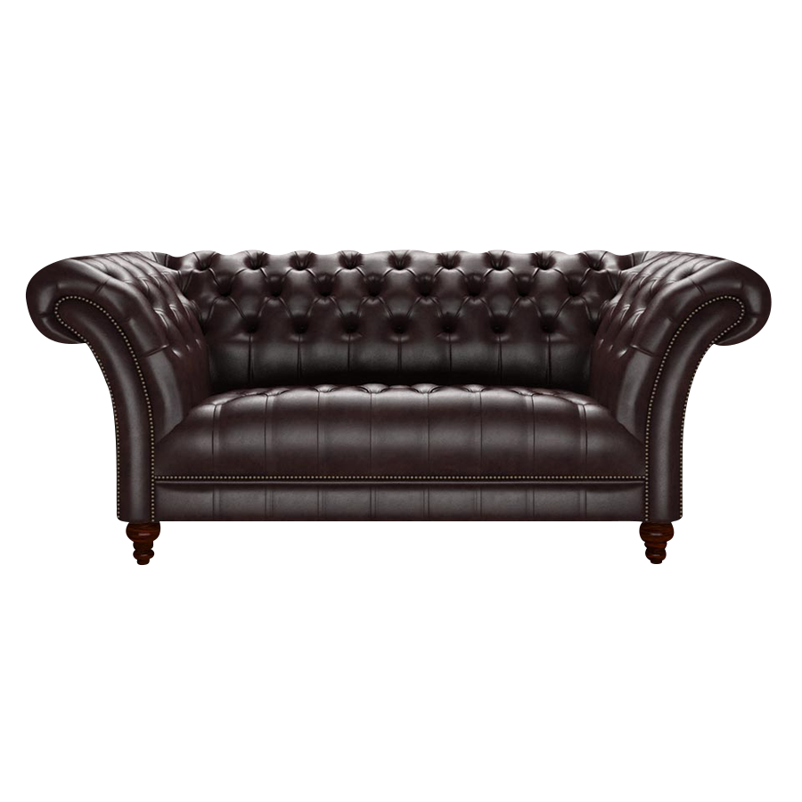 Montgomery 2 Sits Chesterfield Soffa Old English Smoke