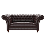 Montgomery 2 Sits Chesterfield Soffa Old English Smoke