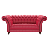 Montgomery 2 Sits Chesterfield Soffa Shelly Flame Red