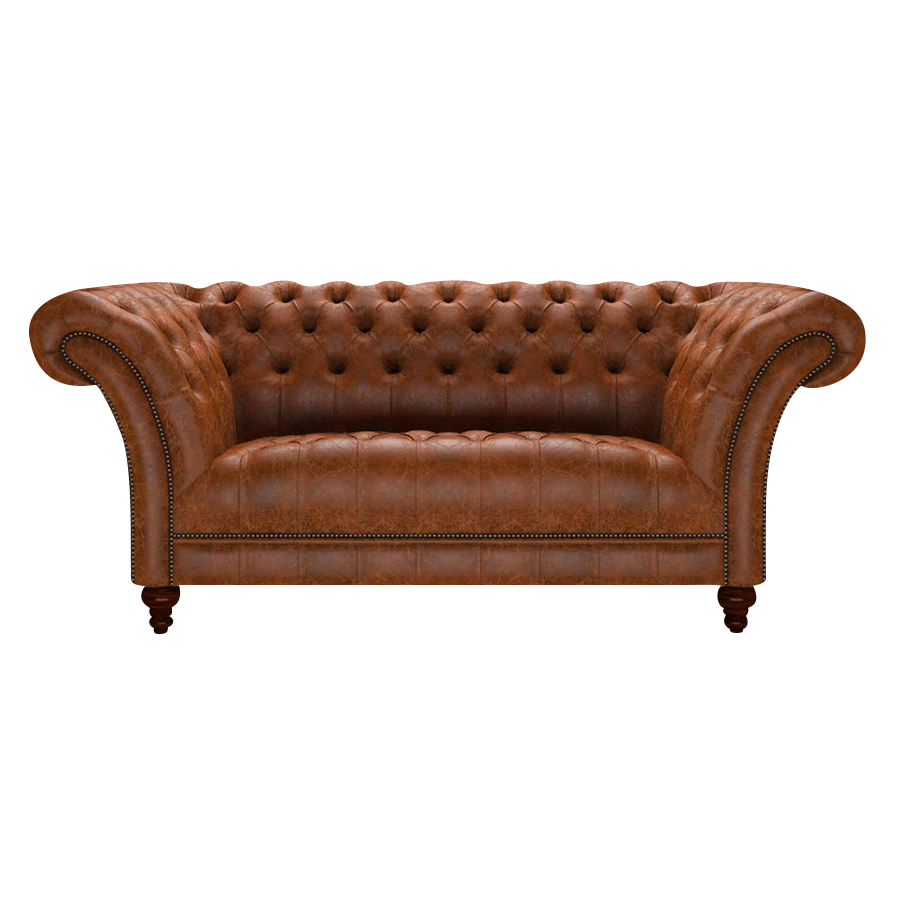 Montgomery 2 Sits Chesterfield Soffa Tudor Chestnut