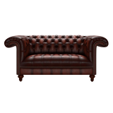 Nelson 2 Sits Chesterfield Soffa Antique Chestnut