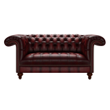 Nelson 2 Sits Chesterfield Soffa Antique Red