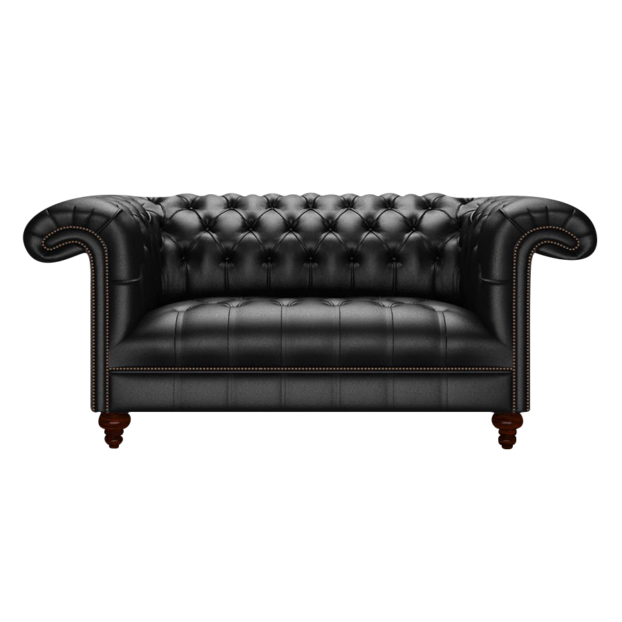 Nelson 2 Sits Chesterfield Soffa Birch Black