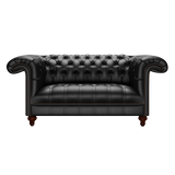 Nelson 2 Sits Chesterfield Soffa Birch Black