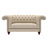 Nelson 2 Sits Chesterfield Soffa Birch Blush Beige