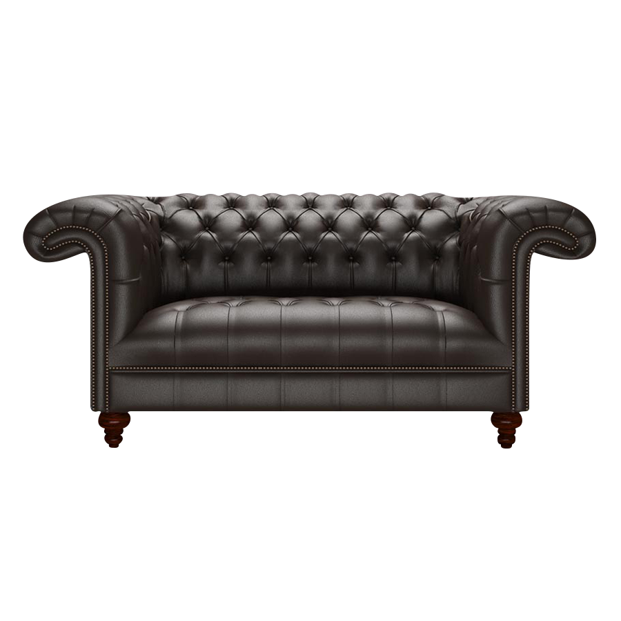 Nelson 2 Sits Chesterfield Soffa Birch Brown