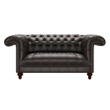 Nelson 2 Sits Chesterfield Soffa Birch Brown