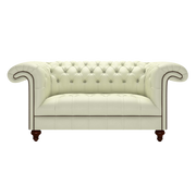 Nelson 2 Sits Chesterfield Soffa Birch Cream