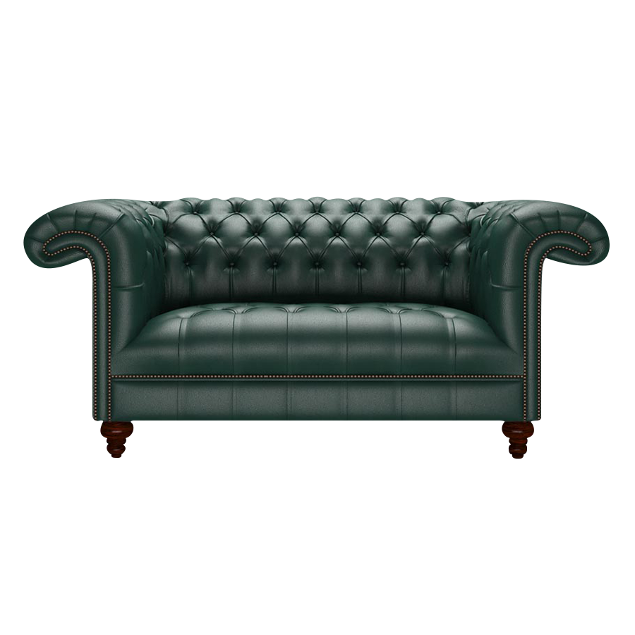 Nelson 2 Sits Chesterfield Soffa Birch Forest Green