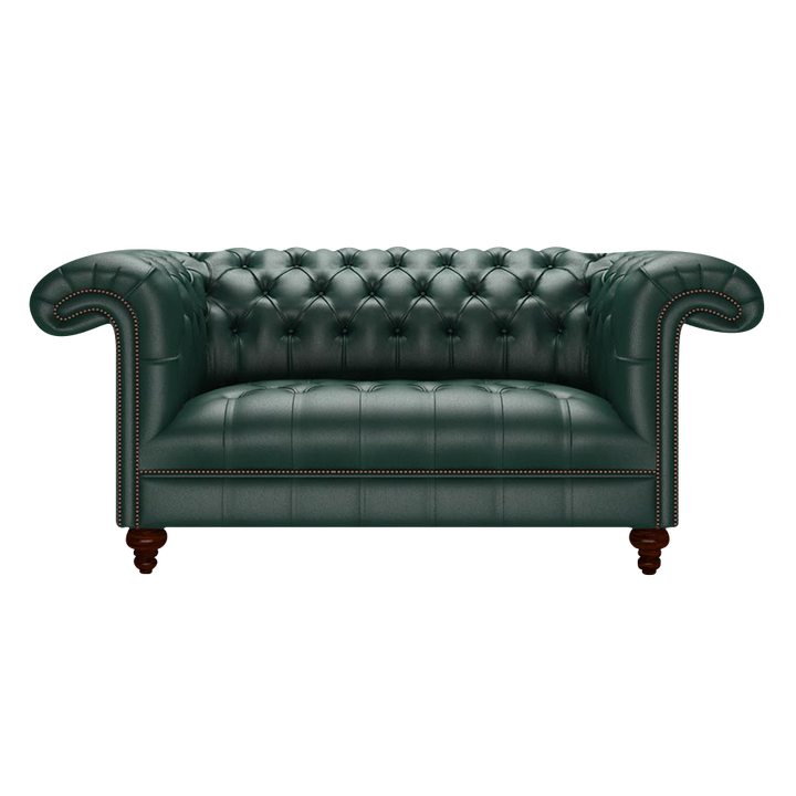 Nelson 2 Sits Chesterfield Soffa Birch Forest Green