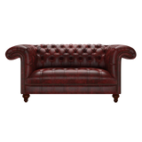 Nelson 2 Sits Chesterfield Soffa Etna Red