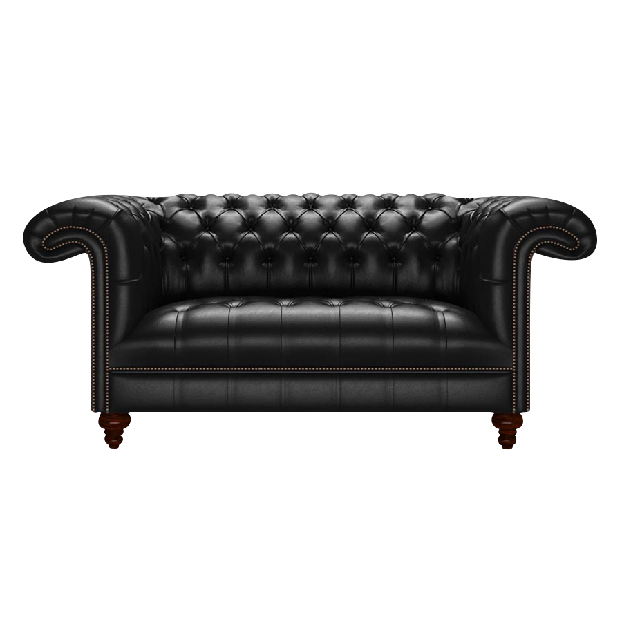 Nelson 2 Sits Chesterfield Soffa Old English Black