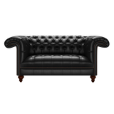 Nelson 2 Sits Chesterfield Soffa Old English Black
