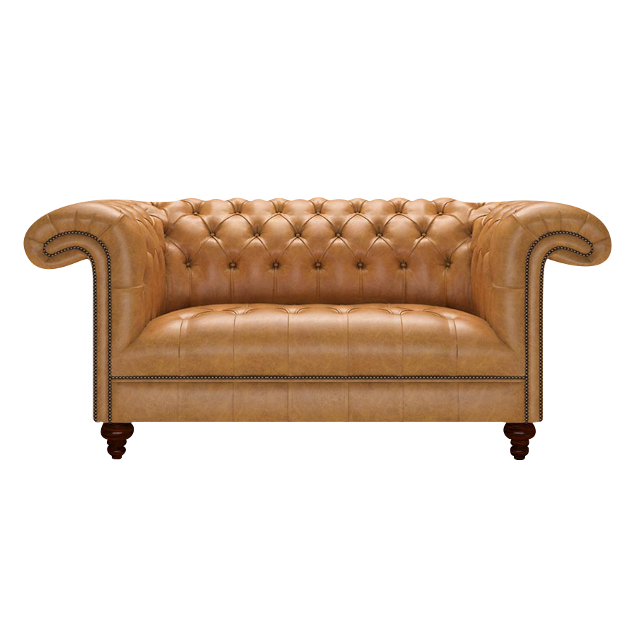 Nelson 2 Sits Chesterfield Soffa Old English Buckskin