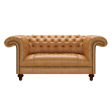 Nelson 2 Sits Chesterfield Soffa Old English Buckskin