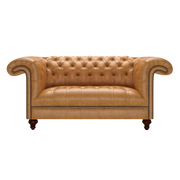 Nelson 2 Sits Chesterfield Soffa Old English Buckskin