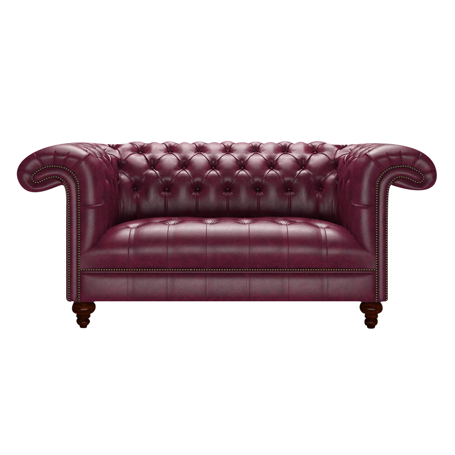 Nelson 2 Sits Chesterfield Soffa Old English Burgundy