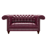 Nelson 2 Sits Chesterfield Soffa Old English Burgundy