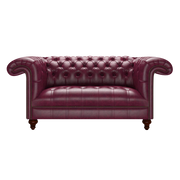 Nelson 2 Sits Chesterfield Soffa Old English Burgundy