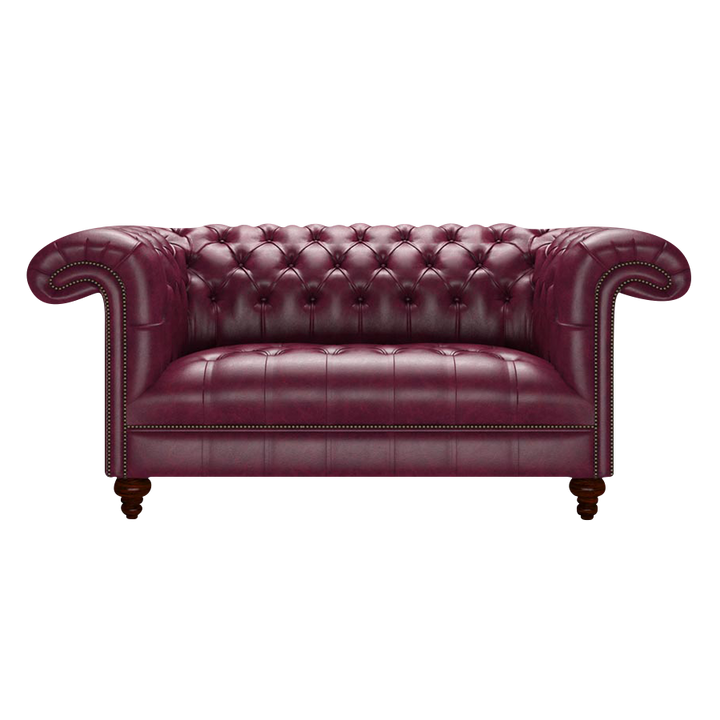 Nelson 2 Sits Chesterfield Soffa Old English Burgundy