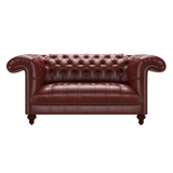 Nelson 2 Sits Chesterfield Soffa Old English Chestnut