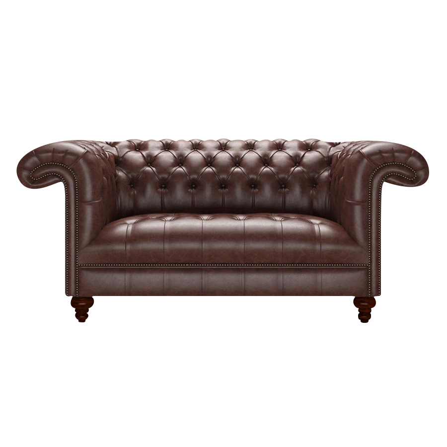 Nelson 2 Sits Chesterfield Soffa Old English Dark Brown