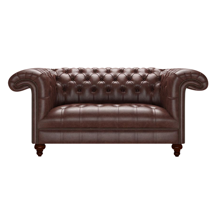 Nelson 2 Sits Chesterfield Soffa Old English Dark Brown