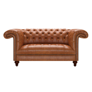 Nelson 2 Sits Chesterfield Soffa Old English Saddle