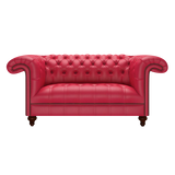 Nelson 2 Sits Chesterfield Soffa Shelly Flame Red