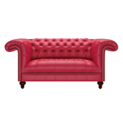 Nelson 2 Sits Chesterfield Soffa Shelly Flame Red