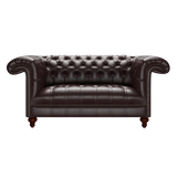 Nelson 2 Sits Chesterfield Soffa Old English Smoke