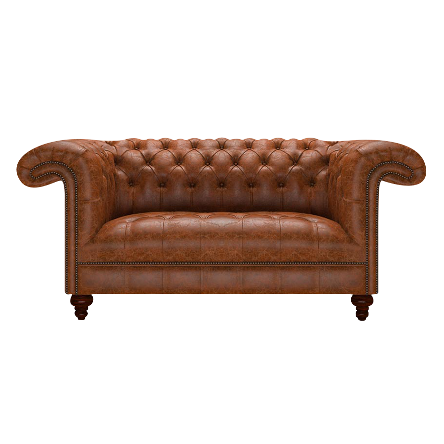 Nelson 2 Sits Chesterfield Soffa Tudor Chestnut