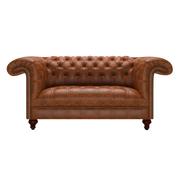 Nelson 2 Sits Chesterfield Soffa Tudor Chestnut