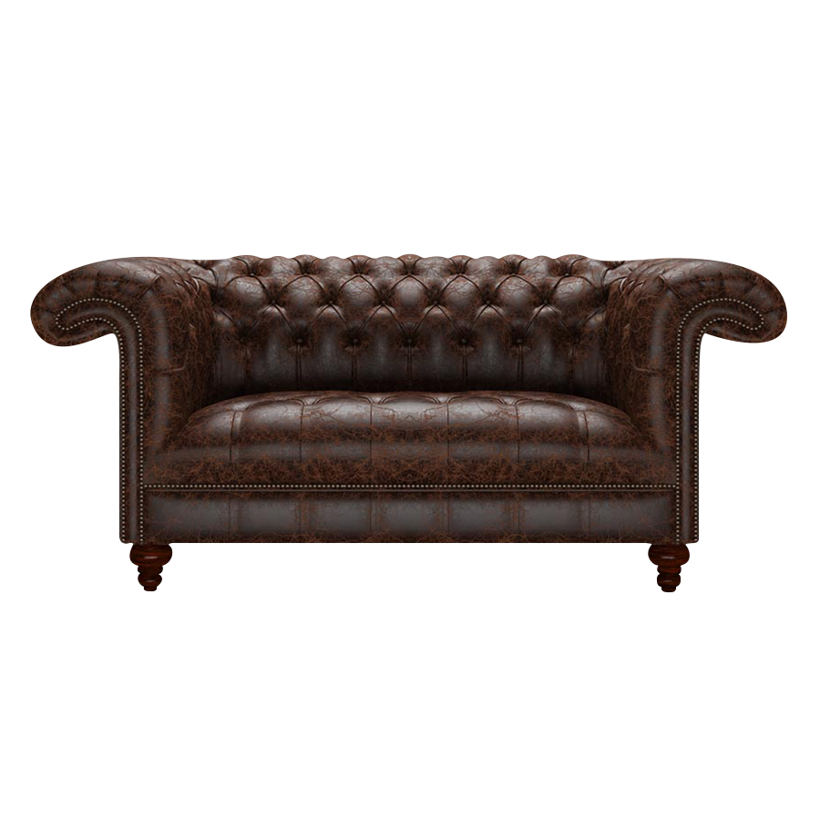 Nelson 2 Sits Chesterfield Soffa Tudor Mahogany