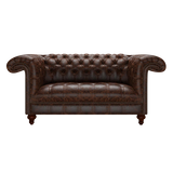 Nelson 2 Sits Chesterfield Soffa Tudor Mahogany
