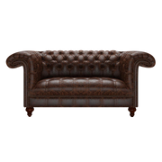 Nelson 2 Sits Chesterfield Soffa Tudor Mahogany