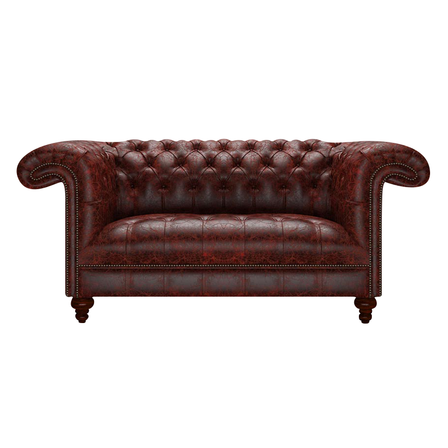 Nelson 2 Sits Chesterfield Soffa Tudor Oxblood
