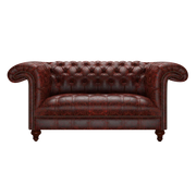 Nelson 2 Sits Chesterfield Soffa Tudor Oxblood
